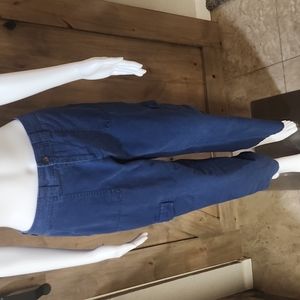 Womens docker cargo pants, blue, Size 4 medium